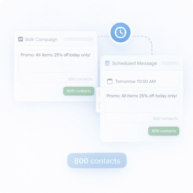 Bulk & Scheduled Messages
